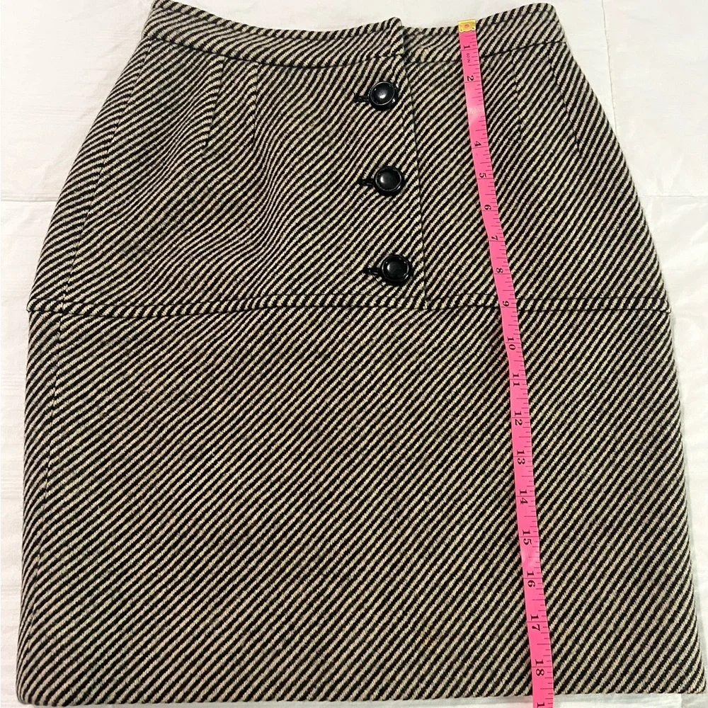 Valentino Boutique Vintage Wool Tweed Mini Skirt Designer Luxury SZ 4 EUC